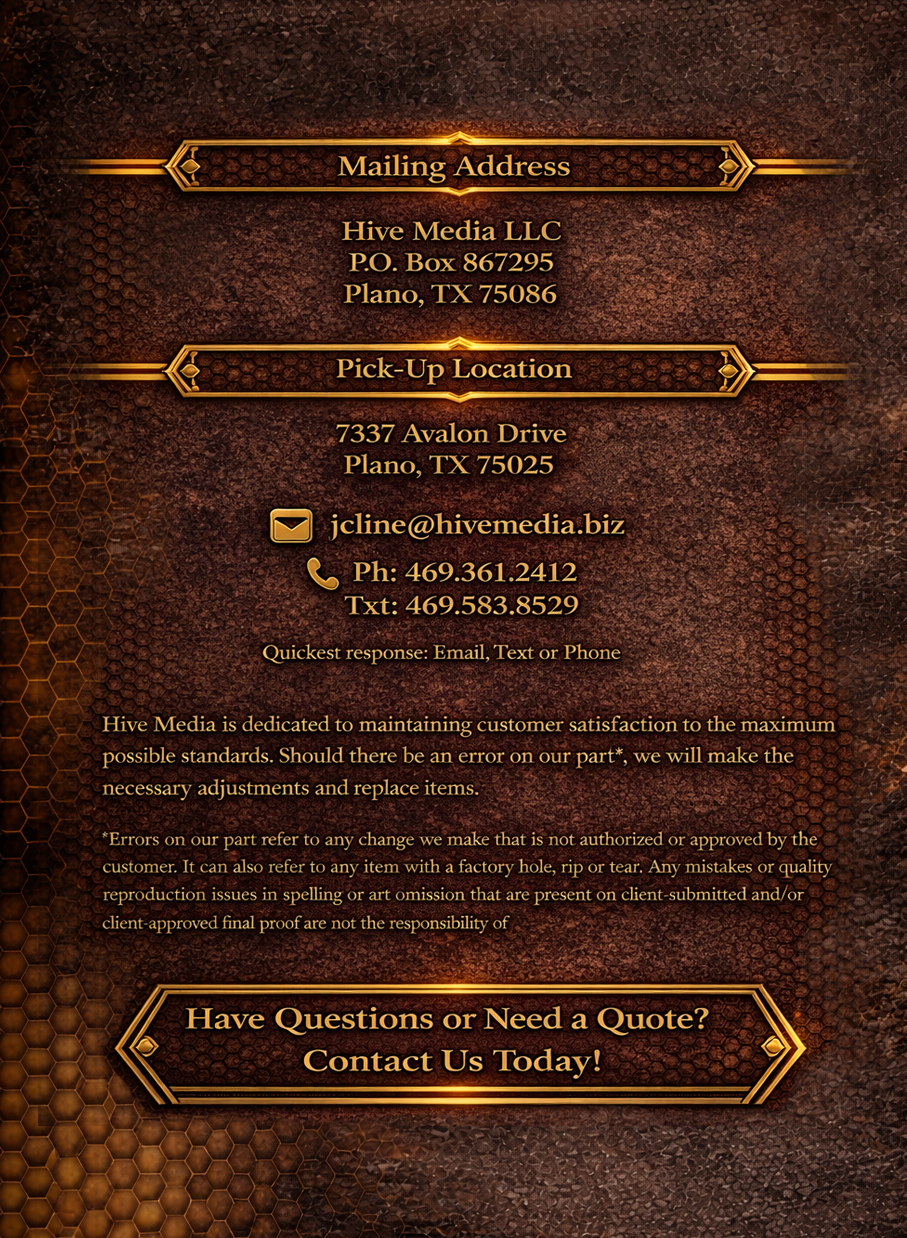 Hive Media contact information